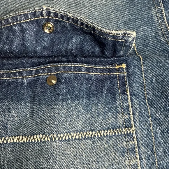 VTG Sean John Jacket Men Blue Denim Pearl Snap Button Pockets Cowboy. - Picture 4 of 14